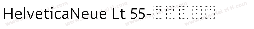 HelveticaNeue Lt 55字体转换
